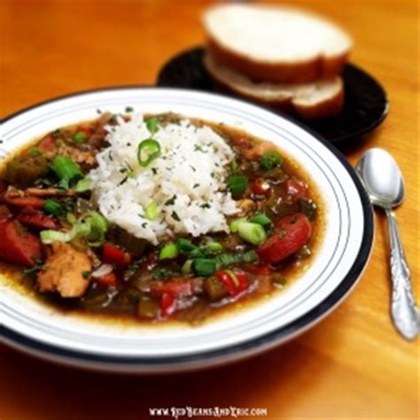 Chicken, Two Sausage, Okra Gumbo recipe | Chefthisup