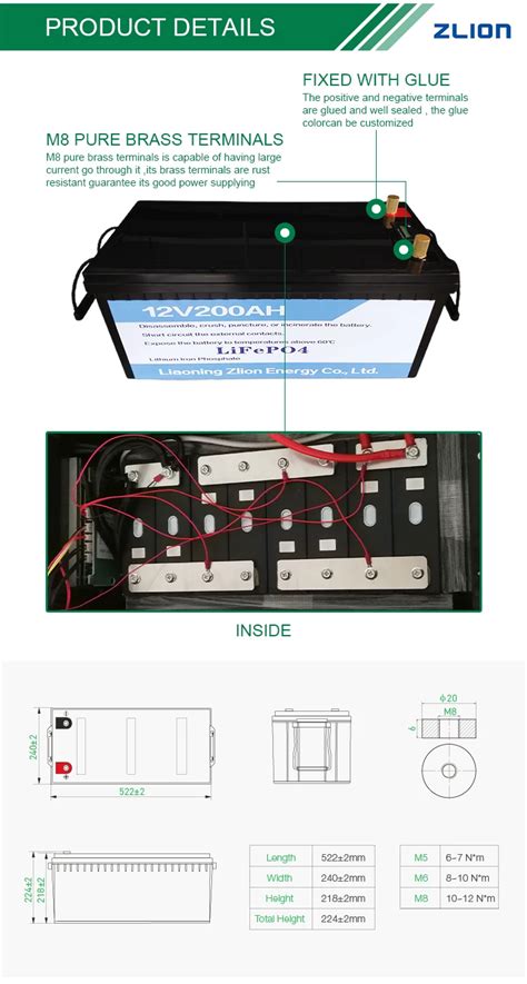 深循环lifepo4电池房车太阳能系统高尔夫球车12 V 200 Ah锂磷酸铁锂电池12 V 100ah Buy Rv电池锂离子汽车