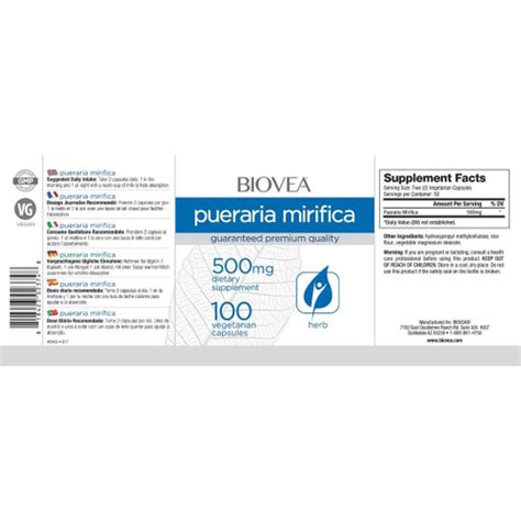 Biovea Pueraria Mirifica Caps Mg Aumenta Seios E Bumbum No Shoptime