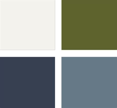 Benjamin Moore Sea Wind OC 139 Pine Brook 490 Alfresco 1672 And