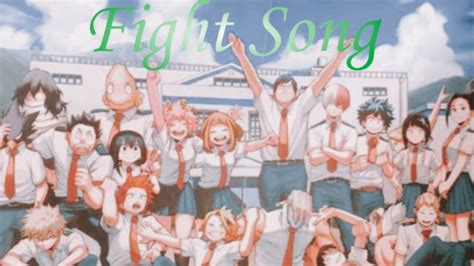 My Hero Academia Class 1a Amv Fight Song Youtube