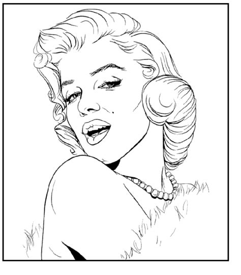 Marilyn Monroe Coloring Pages