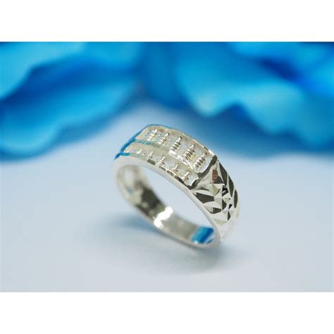 ready stock sterling silver carving abacus ring mm  cincin