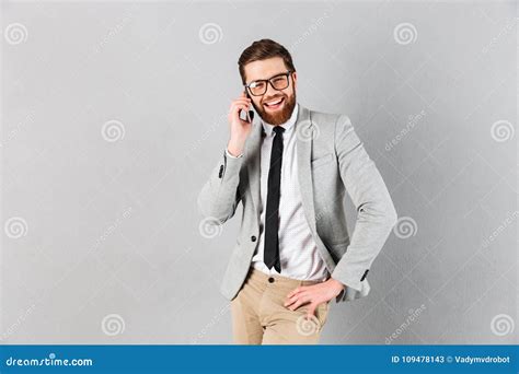 Portrait Of A Smiling Businessman Dressed In Suit A Stock Image Image