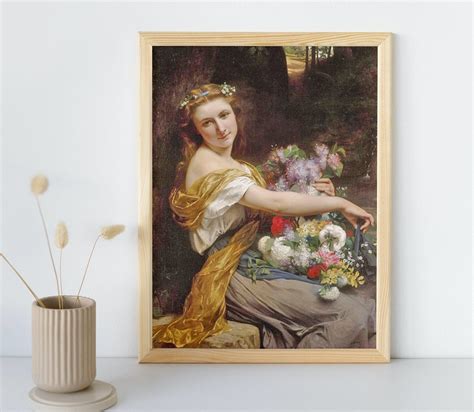 Dionysia Painting, Pierre Auguste Cot, Printable Wall Art Decor, Famous Portrait Print, Classic ...