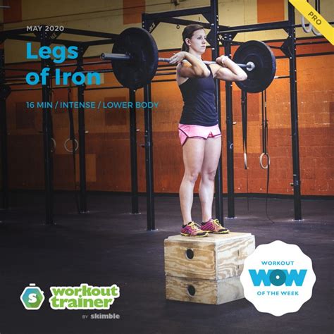 Skimbles Pro Workout Of The Week Legs Of Iron Workout Trainer App