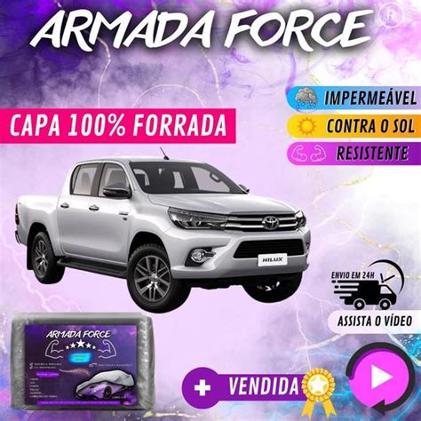 Capa Cobrir Carro Hilux Forrada Armada Force Imperme Vel