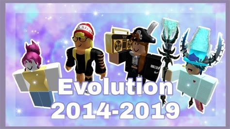 My Roblox Avatar Evolution 2014 2019 Youtube