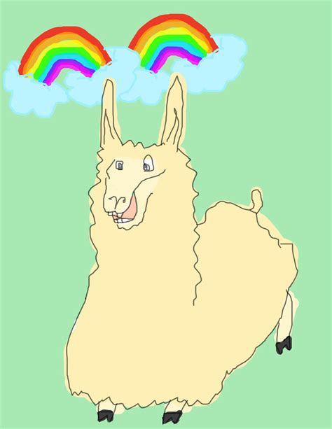 Double Rainbow Llama Yay By V Babe007 On Deviantart