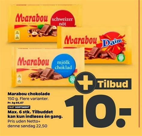 Marabou Chokolade Tilbud Hos Netto