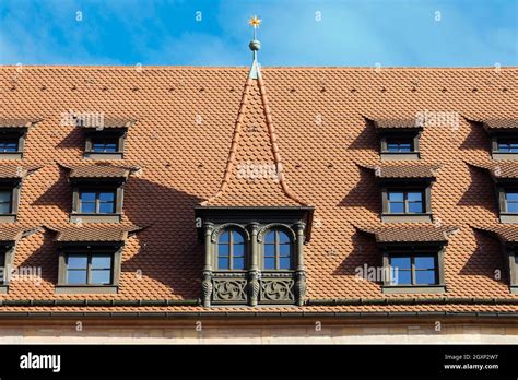 Nuremberg Splendidly Carved Roof Oriel With Pointed Helmet Dormer