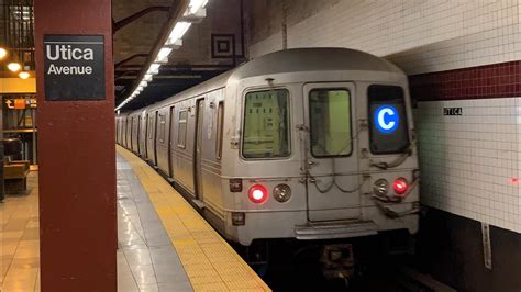 MTA Subway R46 R179 A C Train Action Utica Avenue YouTube