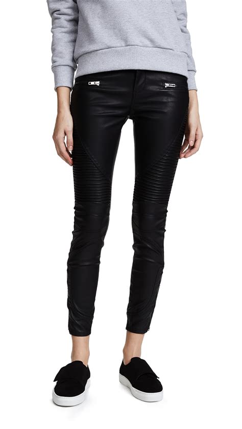 Blanknyc Black Vegan Leather Moto Pants Shopbop