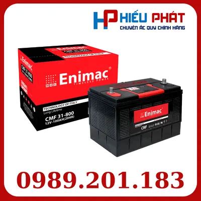 Giá Bình Ắc Quy Enimac CMF 31 800 12V 100Ah Chính Hãng