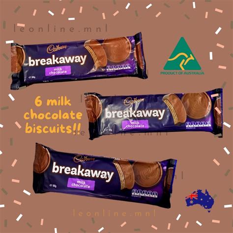 Cadbury Breakaway Milk Chocolate Biscuits 180g E Shopee Philippines