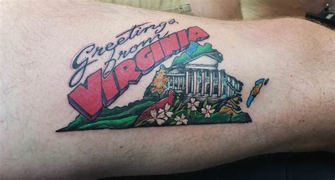 virginia state flag tattoo - paintingsoffruitbyfamousartists