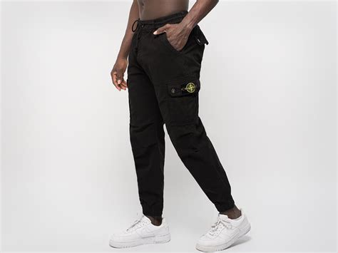 Купить Джоггеры Stone Island цвет Черный купить по цене 4060 рублей в ...
