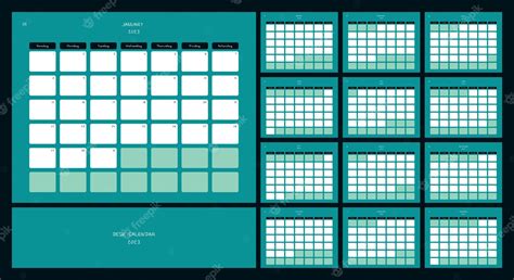 Modelo De Design De Calendário De Mesa 2023 Calendário Vetor Premium