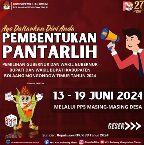 KPU Boltim Resmi Buka Pendaftaran Pantarlih Pilkada Serentak Tahun 2024