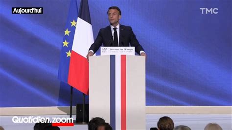 7 Ans Après Emmanuel Macron Vante Sa Vision De Leurope à La Sorbonne