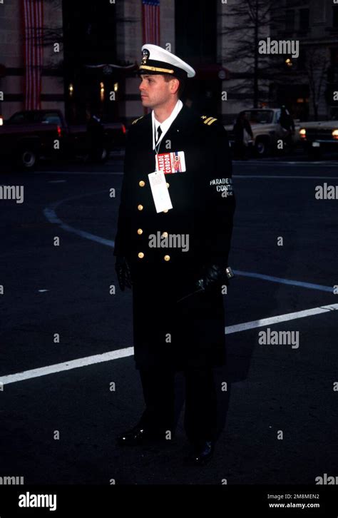 navy lieutenant lt lewis  parade route control officer