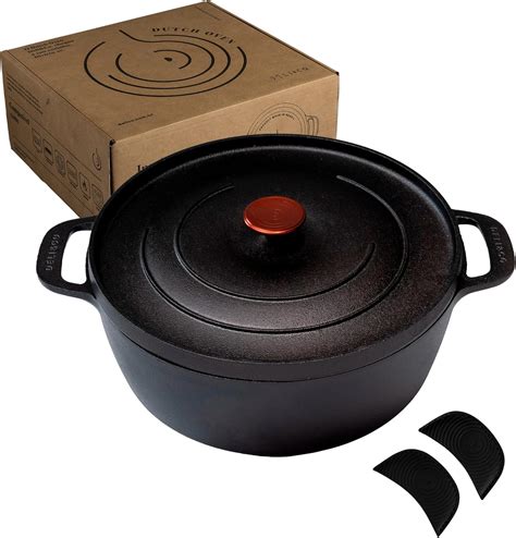 Caçarola de ferro Dutch Oven 30cm panela de ferro polida e pré curada