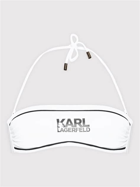 KARL LAGERFELD Bikini Oberteil KL22WTP07 Weiß Modivo de