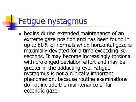 PPT - Nystagmus PowerPoint Presentation, free download - ID:4792574