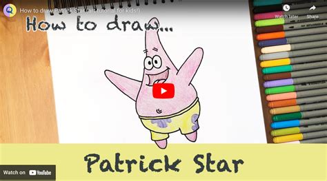 How To Draw Patrick Star Easily Quickdraw