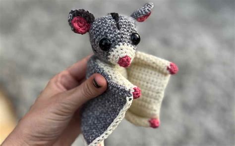 Realistic Crochet Sugar Glider Pattern By Lucy Kate Crochet