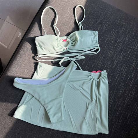 UTSJKR Women S Piece Bikini Set Sexy Cutout Wrap Strappy Swimsuit With Drawstring Mesh