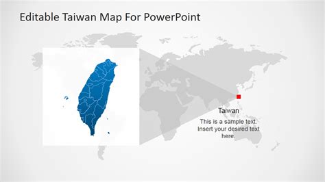 Taiwan Editable Powerpoint Map Slidemodel