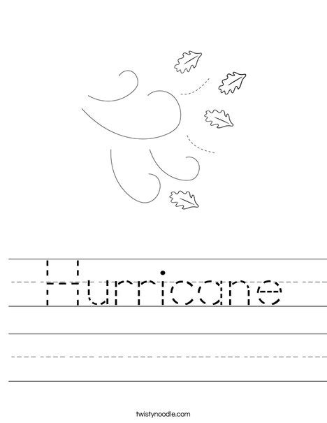 Hurricane Worksheet Twisty Noodle Worksheets Library