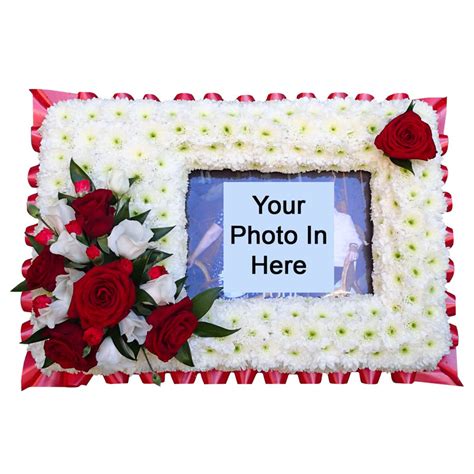 Funeral Flowers Photo Frame Funeral Flower Tribute £90