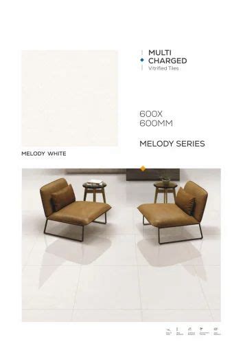 Melody White Multi Charged Vitrified Tiles 600x600 Mm Gloss At ₹ 25 5