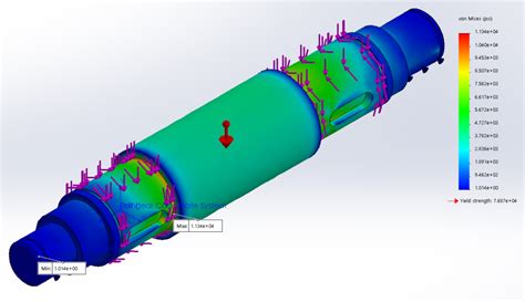 Mechanical shaft with engineering drawing | 3D CAD Model Library | GrabCAD