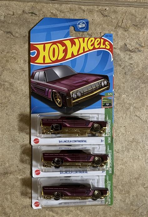 Hot Wheels ‘64 Lincoln Continental Lot Of 3 Ebay