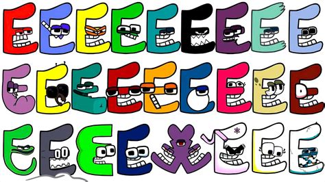 Alphabet Lore But All 26 Letters Transform E Full Version Youtube