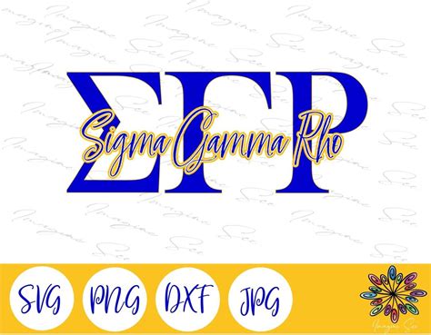 Sigma Gamma Rho Sorority Svg Greek Letters Png Greek Svg Digital