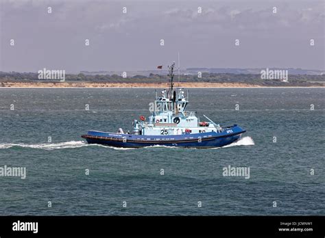 Solent Towage Fleet Tugboat Apex In Southampton Water To Meet And