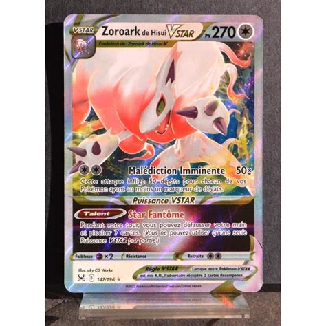 Carte Pok Mon Zoroark De Hisui Vstar Pv Eb Origine