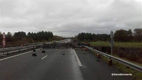 L autoroute A11 reste coupée après l explosion du camion de gaz ici