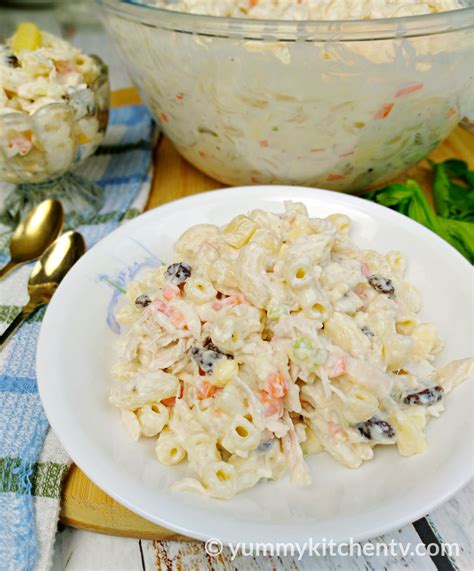 Chicken Macaroni Salad Yummy Kitchen