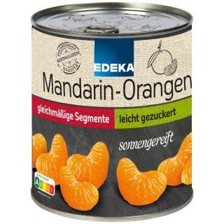 Edeka Mandarin Orangen Mandarinen In Der Dose Leicht Gezuckert Kernlo