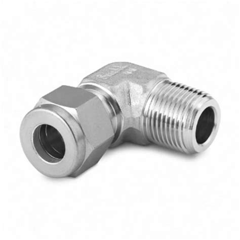 CONECTOR CODO 10MM OD X 1 8 NPTM ACERO INOX VZ Controles Industriales