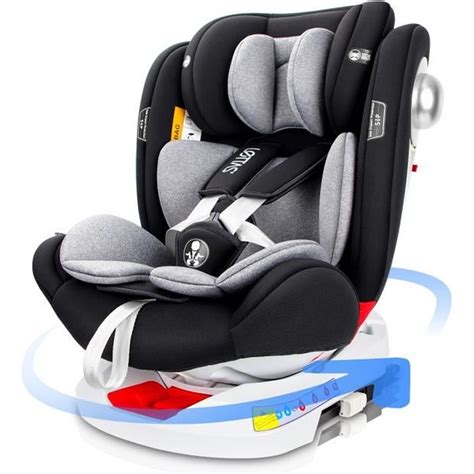 LETTAS Siège Auto ISOFIX 360 Pivotant Groupe 0 1 2 3 0 36kg 0 12ans