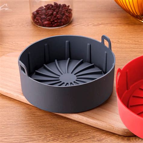 Forma Cesto Redonda De Silicone Para Fritadeira El Trica Air Fryer