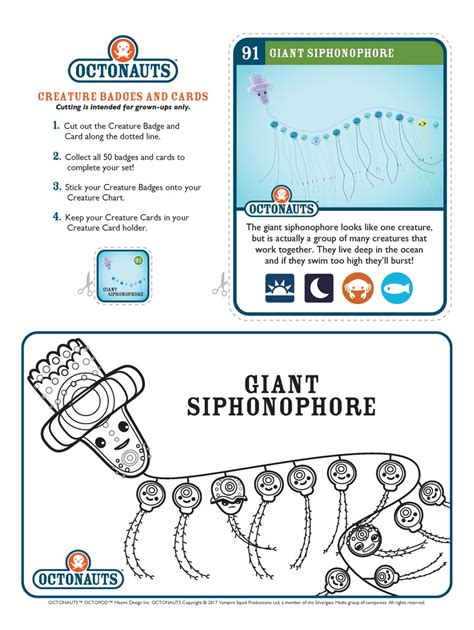 Octonauts Creature Chart 2