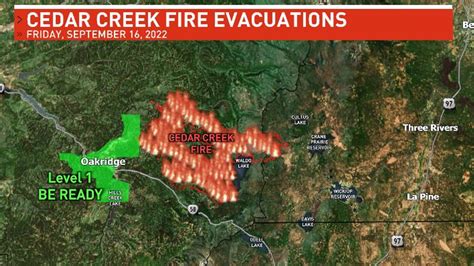 Need To Know Cedar Creek Fire Evacuation Notices Fire Closures