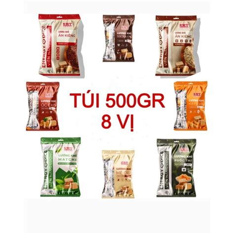 500G Lương khô mini SBT 8 vị Energy Dice Ăn vặt bữa sáng bữa phụ